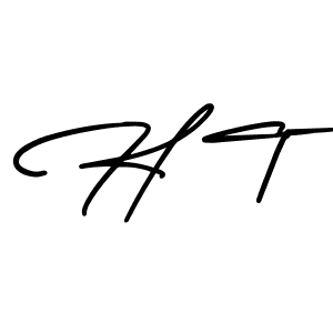 The best way (AmerikaSignatureDemo-Regular) to make a short signature is to pick only two or three words in your name. The name H T include a total of six letters. For converting this name. H T signature style 3 images and pictures png