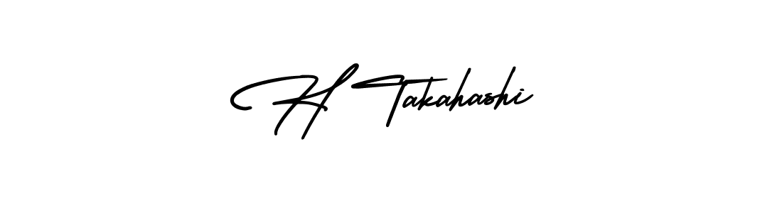 AmerikaSignatureDemo-Regular is a professional signature style that is perfect for those who want to add a touch of class to their signature. It is also a great choice for those who want to make their signature more unique. Get H Takahashi name to fancy signature for free. H Takahashi signature style 3 images and pictures png
