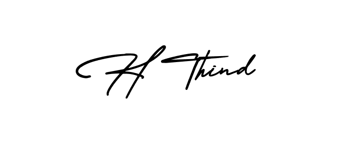 Make a beautiful signature design for name H Thind. Use this online signature maker to create a handwritten signature for free. H Thind signature style 3 images and pictures png