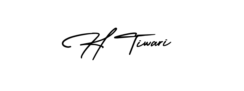 Make a beautiful signature design for name H Tiwari. Use this online signature maker to create a handwritten signature for free. H Tiwari signature style 3 images and pictures png