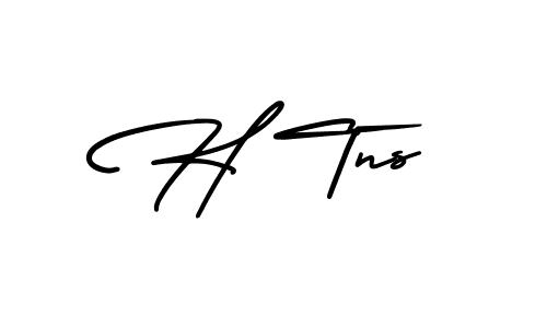 Also You can easily find your signature by using the search form. We will create H Tns name handwritten signature images for you free of cost using AmerikaSignatureDemo-Regular sign style. H Tns signature style 3 images and pictures png