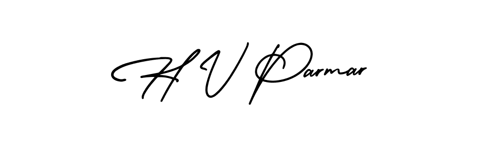 Make a beautiful signature design for name H V Parmar. Use this online signature maker to create a handwritten signature for free. H V Parmar signature style 3 images and pictures png