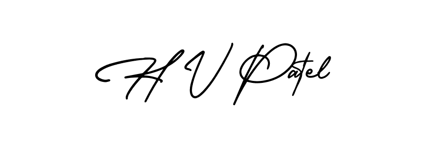 Check out images of Autograph of H V Patel name. Actor H V Patel Signature Style. AmerikaSignatureDemo-Regular is a professional sign style online. H V Patel signature style 3 images and pictures png