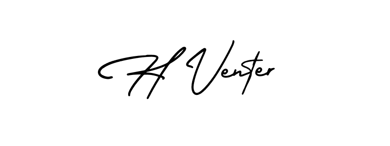 if you are searching for the best signature style for your name H Venter. so please give up your signature search. here we have designed multiple signature styles  using AmerikaSignatureDemo-Regular. H Venter signature style 3 images and pictures png