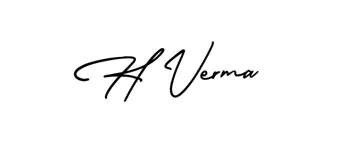 It looks lik you need a new signature style for name H Verma. Design unique handwritten (AmerikaSignatureDemo-Regular) signature with our free signature maker in just a few clicks. H Verma signature style 3 images and pictures png