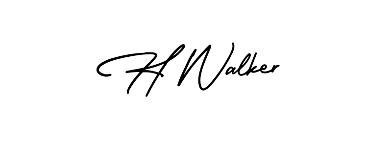 Similarly AmerikaSignatureDemo-Regular is the best handwritten signature design. Signature creator online .You can use it as an online autograph creator for name H Walker. H Walker signature style 3 images and pictures png