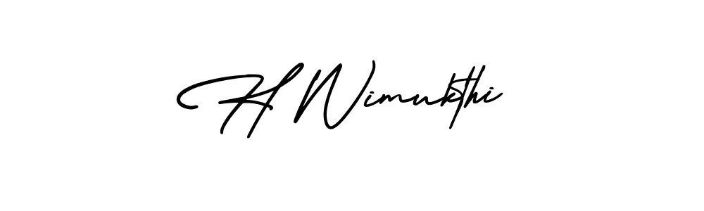 Make a short H Wimukthi signature style. Manage your documents anywhere anytime using AmerikaSignatureDemo-Regular. Create and add eSignatures, submit forms, share and send files easily. H Wimukthi signature style 3 images and pictures png