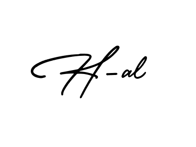 H-al stylish signature style. Best Handwritten Sign (AmerikaSignatureDemo-Regular) for my name. Handwritten Signature Collection Ideas for my name H-al. H-al signature style 3 images and pictures png