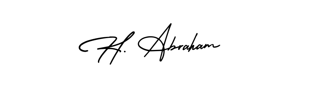 Also You can easily find your signature by using the search form. We will create H. Abraham name handwritten signature images for you free of cost using AmerikaSignatureDemo-Regular sign style. H. Abraham signature style 3 images and pictures png