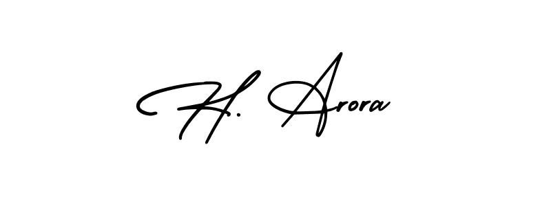 Create a beautiful signature design for name H. Arora. With this signature (AmerikaSignatureDemo-Regular) fonts, you can make a handwritten signature for free. H. Arora signature style 3 images and pictures png