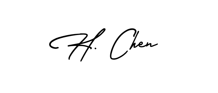 It looks lik you need a new signature style for name H. Chen. Design unique handwritten (AmerikaSignatureDemo-Regular) signature with our free signature maker in just a few clicks. H. Chen signature style 3 images and pictures png