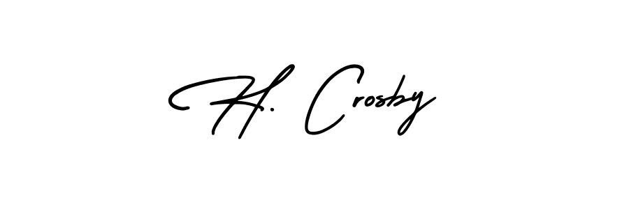 Best and Professional Signature Style for H. Crosby. AmerikaSignatureDemo-Regular Best Signature Style Collection. H. Crosby signature style 3 images and pictures png