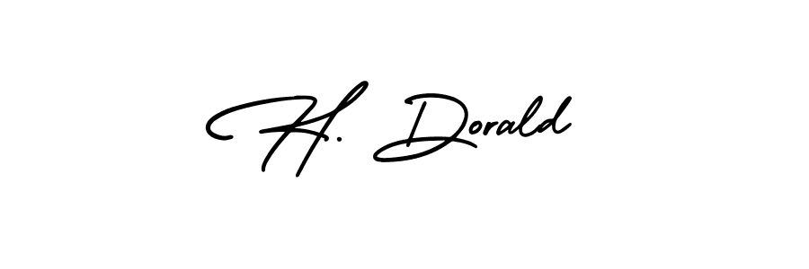 H. Dorald stylish signature style. Best Handwritten Sign (AmerikaSignatureDemo-Regular) for my name. Handwritten Signature Collection Ideas for my name H. Dorald. H. Dorald signature style 3 images and pictures png
