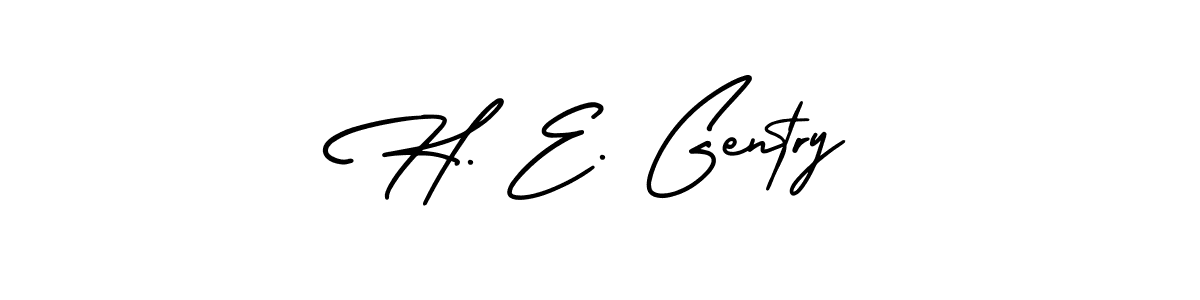 Make a beautiful signature design for name H. E. Gentry. With this signature (AmerikaSignatureDemo-Regular) style, you can create a handwritten signature for free. H. E. Gentry signature style 3 images and pictures png
