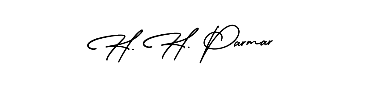 How to make H. H. Parmar signature? AmerikaSignatureDemo-Regular is a professional autograph style. Create handwritten signature for H. H. Parmar name. H. H. Parmar signature style 3 images and pictures png