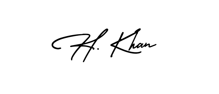 Make a short H. Khan signature style. Manage your documents anywhere anytime using AmerikaSignatureDemo-Regular. Create and add eSignatures, submit forms, share and send files easily. H. Khan signature style 3 images and pictures png