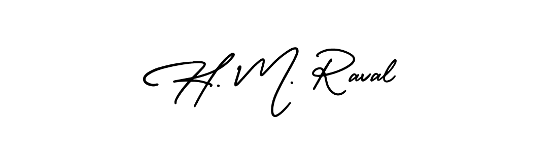 Make a beautiful signature design for name H. M. Raval. Use this online signature maker to create a handwritten signature for free. H. M. Raval signature style 3 images and pictures png
