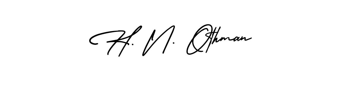 How to Draw H. N. Othman signature style? AmerikaSignatureDemo-Regular is a latest design signature styles for name H. N. Othman. H. N. Othman signature style 3 images and pictures png