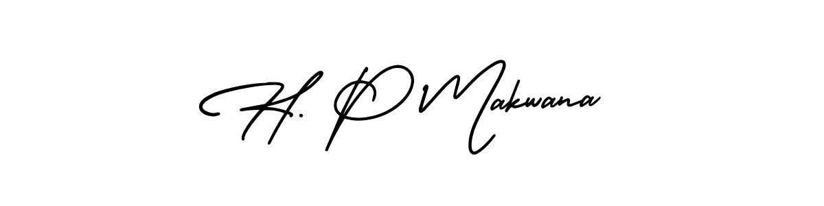 Make a short H. P Makwana signature style. Manage your documents anywhere anytime using AmerikaSignatureDemo-Regular. Create and add eSignatures, submit forms, share and send files easily. H. P Makwana signature style 3 images and pictures png