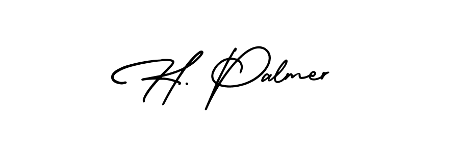 H. Palmer stylish signature style. Best Handwritten Sign (AmerikaSignatureDemo-Regular) for my name. Handwritten Signature Collection Ideas for my name H. Palmer. H. Palmer signature style 3 images and pictures png