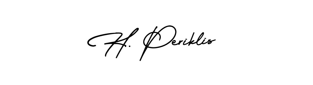 if you are searching for the best signature style for your name H. Periklis. so please give up your signature search. here we have designed multiple signature styles  using AmerikaSignatureDemo-Regular. H. Periklis signature style 3 images and pictures png