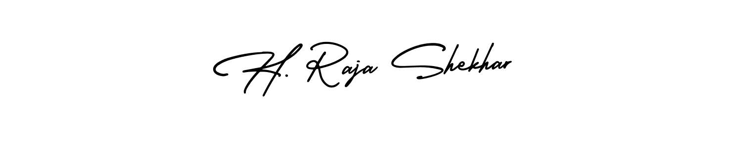 How to make H. Raja Shekhar name signature. Use AmerikaSignatureDemo-Regular style for creating short signs online. This is the latest handwritten sign. H. Raja Shekhar signature style 3 images and pictures png