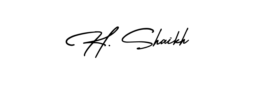 Once you've used our free online signature maker to create your best signature AmerikaSignatureDemo-Regular style, it's time to enjoy all of the benefits that H. Shaikh name signing documents. H. Shaikh signature style 3 images and pictures png