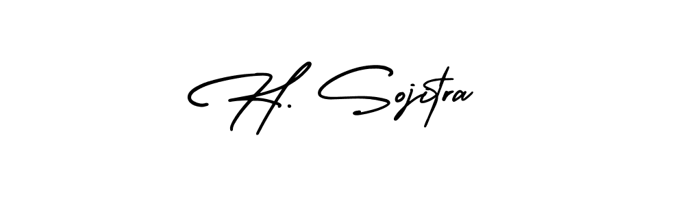 It looks lik you need a new signature style for name H. Sojitra. Design unique handwritten (AmerikaSignatureDemo-Regular) signature with our free signature maker in just a few clicks. H. Sojitra signature style 3 images and pictures png