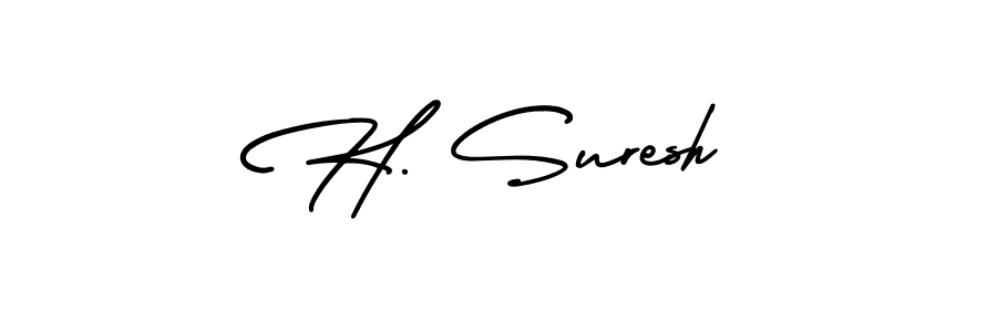 if you are searching for the best signature style for your name H. Suresh. so please give up your signature search. here we have designed multiple signature styles  using AmerikaSignatureDemo-Regular. H. Suresh signature style 3 images and pictures png