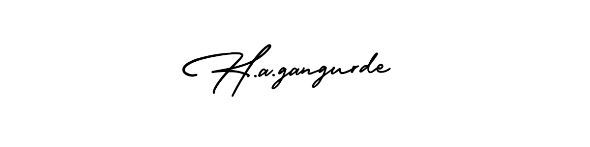 Similarly AmerikaSignatureDemo-Regular is the best handwritten signature design. Signature creator online .You can use it as an online autograph creator for name H.a.gangurde. H.a.gangurde signature style 3 images and pictures png