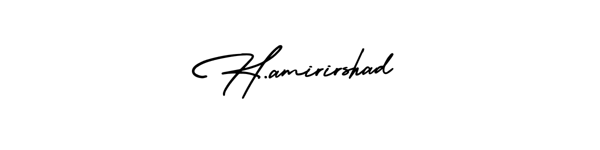 Also we have H.amirirshad name is the best signature style. Create professional handwritten signature collection using AmerikaSignatureDemo-Regular autograph style. H.amirirshad signature style 3 images and pictures png