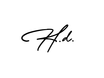 How to make H.d. signature? AmerikaSignatureDemo-Regular is a professional autograph style. Create handwritten signature for H.d. name. H.d. signature style 3 images and pictures png