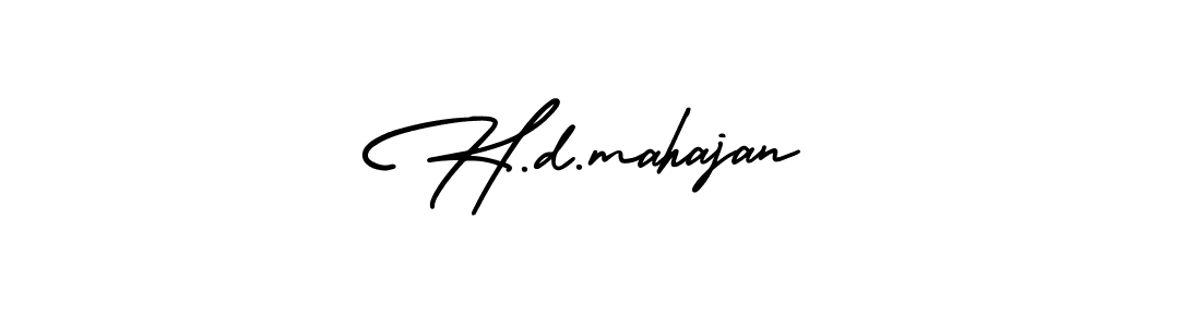 Make a beautiful signature design for name H.d.mahajan. Use this online signature maker to create a handwritten signature for free. H.d.mahajan signature style 3 images and pictures png