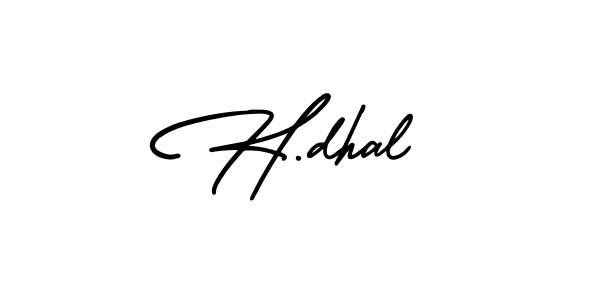 Once you've used our free online signature maker to create your best signature AmerikaSignatureDemo-Regular style, it's time to enjoy all of the benefits that H.dhal name signing documents. H.dhal signature style 3 images and pictures png