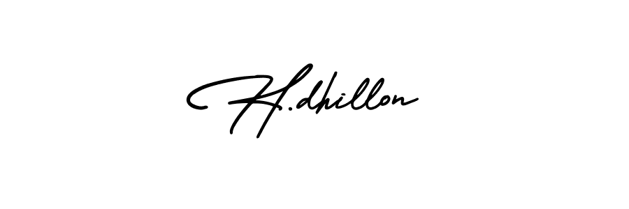 AmerikaSignatureDemo-Regular is a professional signature style that is perfect for those who want to add a touch of class to their signature. It is also a great choice for those who want to make their signature more unique. Get H.dhillon name to fancy signature for free. H.dhillon signature style 3 images and pictures png