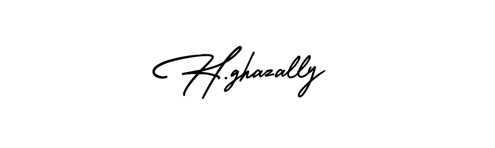 AmerikaSignatureDemo-Regular is a professional signature style that is perfect for those who want to add a touch of class to their signature. It is also a great choice for those who want to make their signature more unique. Get H.ghazally name to fancy signature for free. H.ghazally signature style 3 images and pictures png