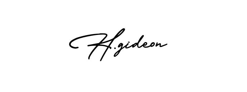 Best and Professional Signature Style for H.gideon. AmerikaSignatureDemo-Regular Best Signature Style Collection. H.gideon signature style 3 images and pictures png