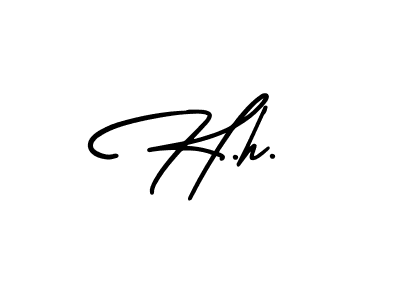 H.h. stylish signature style. Best Handwritten Sign (AmerikaSignatureDemo-Regular) for my name. Handwritten Signature Collection Ideas for my name H.h.. H.h. signature style 3 images and pictures png