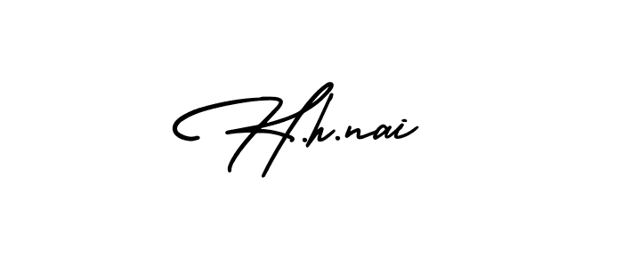 This is the best signature style for the H.h.nai name. Also you like these signature font (AmerikaSignatureDemo-Regular). Mix name signature. H.h.nai signature style 3 images and pictures png