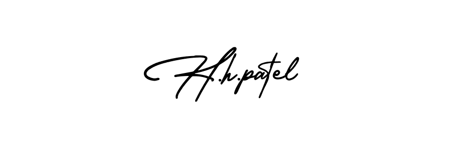 AmerikaSignatureDemo-Regular is a professional signature style that is perfect for those who want to add a touch of class to their signature. It is also a great choice for those who want to make their signature more unique. Get H.h.patel name to fancy signature for free. H.h.patel signature style 3 images and pictures png