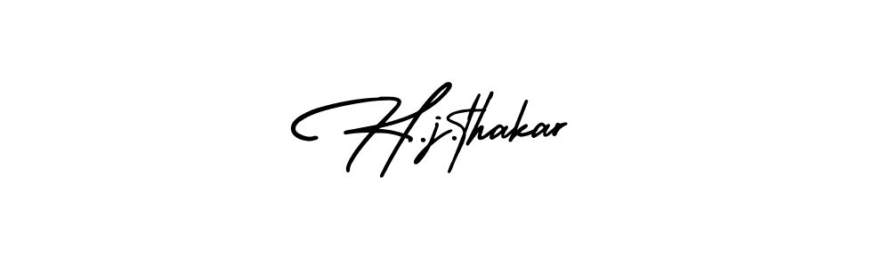 Similarly AmerikaSignatureDemo-Regular is the best handwritten signature design. Signature creator online .You can use it as an online autograph creator for name H.j.thakar. H.j.thakar signature style 3 images and pictures png