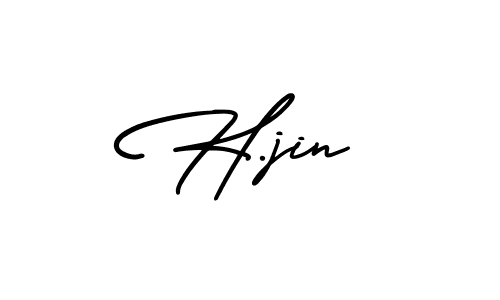 Also we have H.jin name is the best signature style. Create professional handwritten signature collection using AmerikaSignatureDemo-Regular autograph style. H.jin signature style 3 images and pictures png