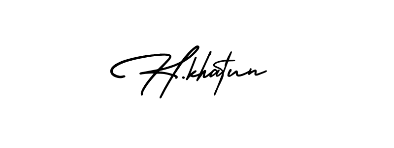 if you are searching for the best signature style for your name H.khatun. so please give up your signature search. here we have designed multiple signature styles  using AmerikaSignatureDemo-Regular. H.khatun signature style 3 images and pictures png