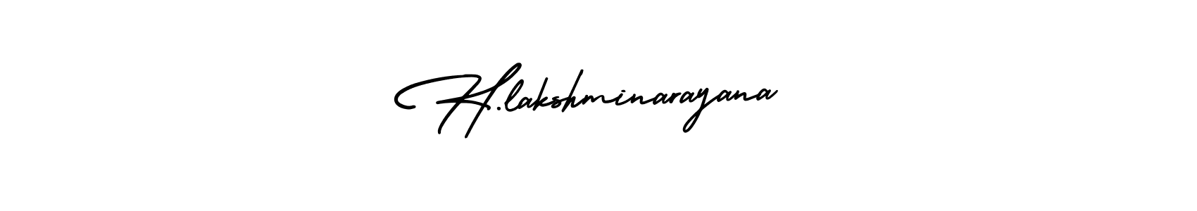 Also we have H.lakshminarayana name is the best signature style. Create professional handwritten signature collection using AmerikaSignatureDemo-Regular autograph style. H.lakshminarayana signature style 3 images and pictures png