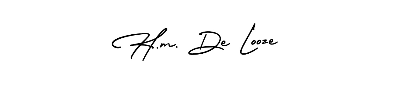 Best and Professional Signature Style for H.m. De Looze. AmerikaSignatureDemo-Regular Best Signature Style Collection. H.m. De Looze signature style 3 images and pictures png