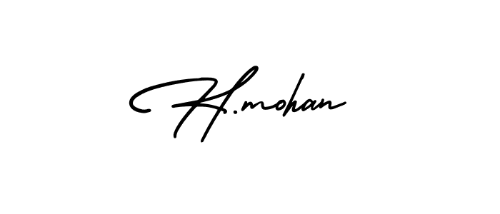 Check out images of Autograph of H.mohan name. Actor H.mohan Signature Style. AmerikaSignatureDemo-Regular is a professional sign style online. H.mohan signature style 3 images and pictures png