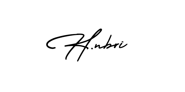 Make a beautiful signature design for name H.nbri. Use this online signature maker to create a handwritten signature for free. H.nbri signature style 3 images and pictures png