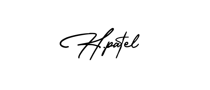 Best and Professional Signature Style for H.patel. AmerikaSignatureDemo-Regular Best Signature Style Collection. H.patel signature style 3 images and pictures png