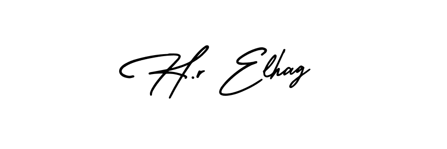 Also we have H.r Elhag name is the best signature style. Create professional handwritten signature collection using AmerikaSignatureDemo-Regular autograph style. H.r Elhag signature style 3 images and pictures png