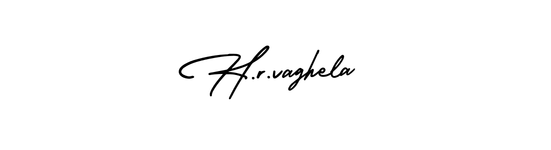 Make a beautiful signature design for name H.r.vaghela. With this signature (AmerikaSignatureDemo-Regular) style, you can create a handwritten signature for free. H.r.vaghela signature style 3 images and pictures png